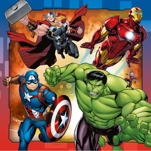 Ravensburger Marvel Avengers 3 Pack 49 Piece Puzzle, imported from the UK