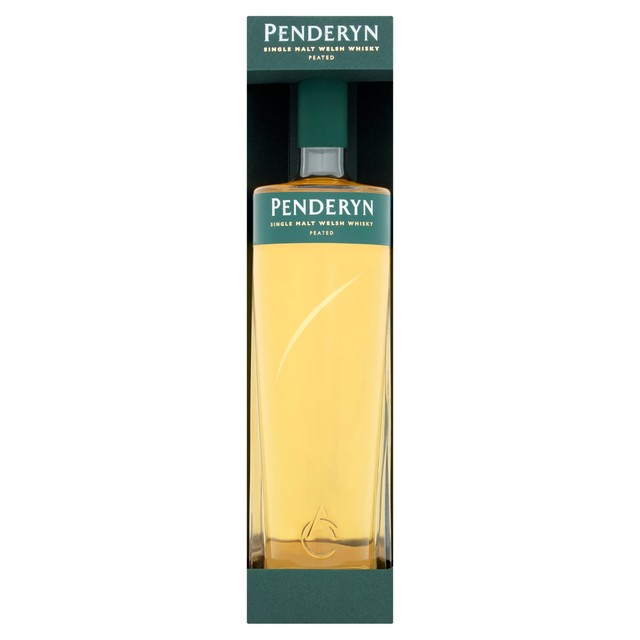 Penderyn single malt peated whisky 70cl, imported from the UK