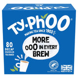Typhoo decaf black tea bags 80 count (British brand)