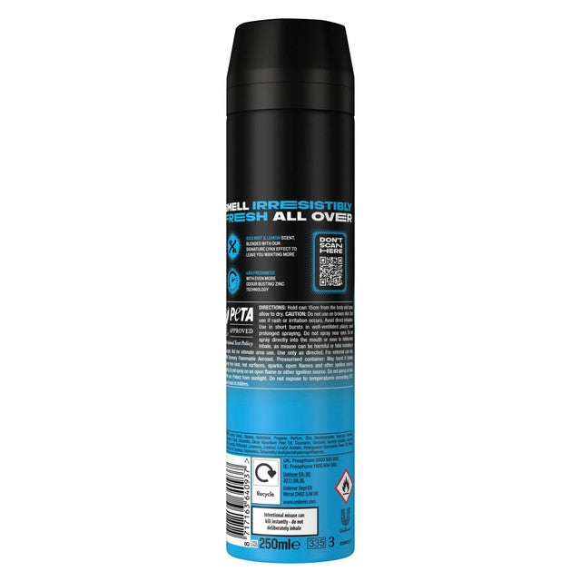 Lynx Ice Chill deodorant bodyspray 250ml, UK version