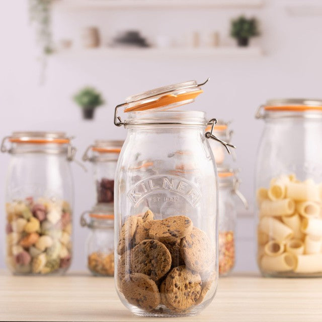 Kilner Clip Top Round Preserving Jar 2L - British product
