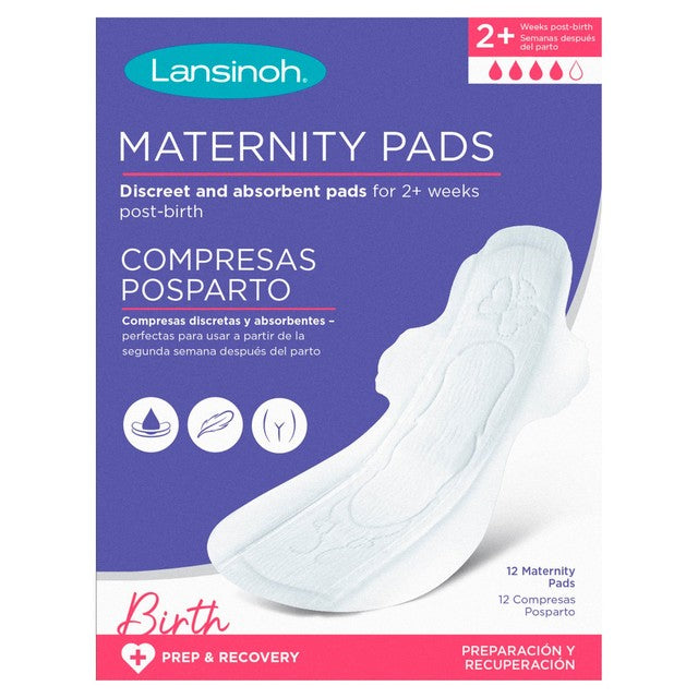 Lansinoh Discreet and Absorbent Maternity Pads 12 Pack, UK version