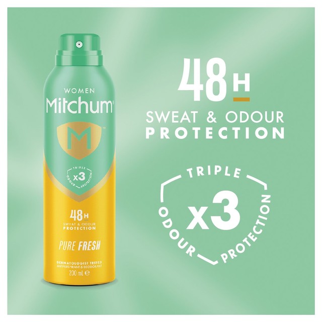 Mitchum Pure Fresh Anti-Perspirant Deodorant 200ml, imported from the UK
