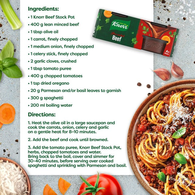 Knorr beef stock pots 8 x 28g, UK version