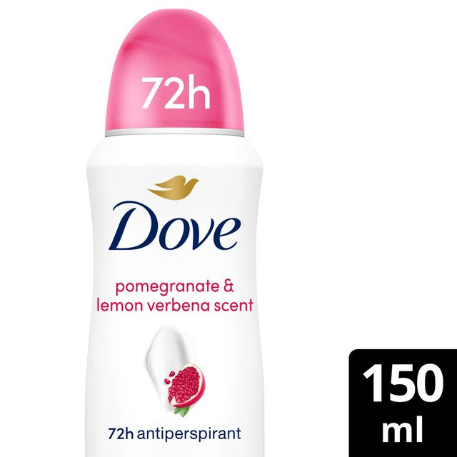 Dove anti-perspirant deodorant spray pomegranate lemon verbena scent 150ml - British product