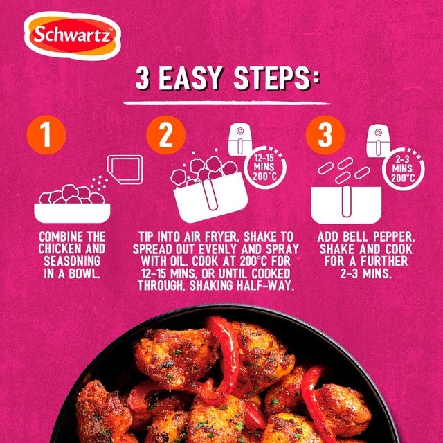 Schwartz air fryer lemon and chilli recipe mix 30g (British brand)