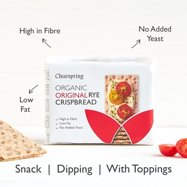 Clearspring Rye Crispbread Original 200g - British product
