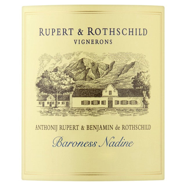 Rupert Rothschild Baroness Nadine Chardonnay 75cl bottle imported from South Africa