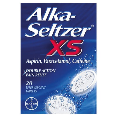 Comprimés Effervescents Alka Seltzer XS Soulagement Douleur Extra Fort 20 par paquet