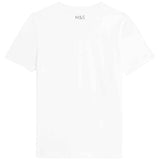 M&S White T-Shirt 10-11 Years Two-Pack, imported from the UK