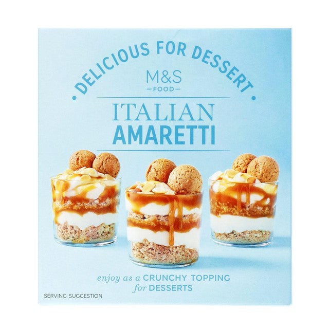 Galletas Amaretti italianas M&S 150 g, importadas del Reino Unido