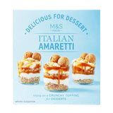 Galletas Amaretti italianas M&S 150 g, importadas del Reino Unido
