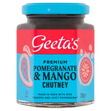 Geeta's Pomegranate & Mango Chutney 230g, UK version