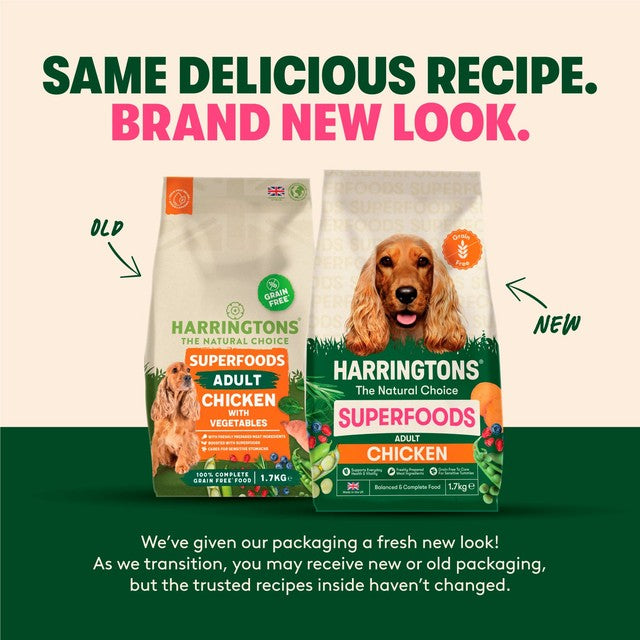 Harringtons chicken dry dog food 1.7kg, UK version