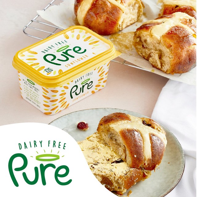 Pure Dairy Free Sunflower Spread 500g, imported from the UK