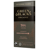 Green & Black's 70% organic dark chocolate bar 90g - British product