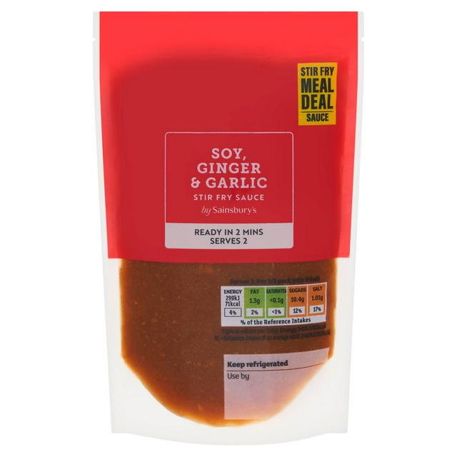 Sainsburys Soy Ginger Garlic Stir Fry Sauce Inspired to Cook 175g