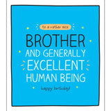 Pigment Happy Jackson brother birthday card 16cm x 17.6cm, UK version