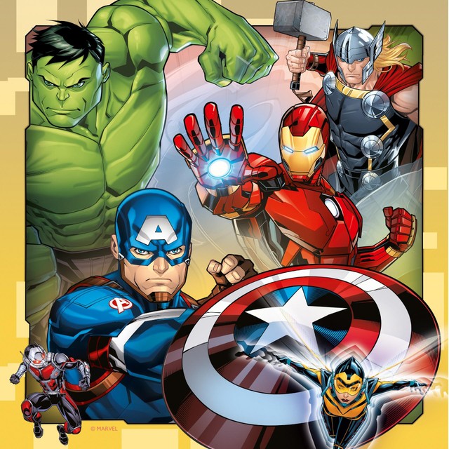 Ravensburger Marvel Avengers 3 Pack 49 Piece Puzzle, imported from the UK