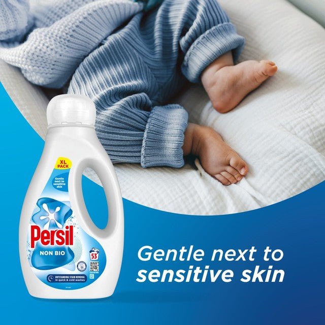 Persil Non Bio Laundry Liquid Detergent 1.431L, imported from the UK