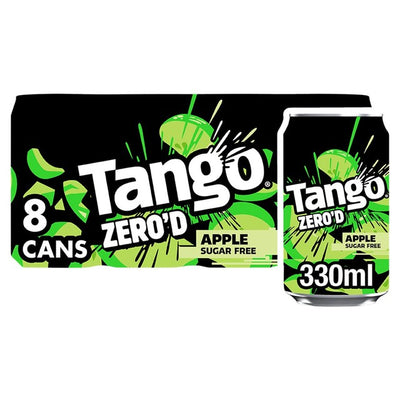 M&S Tango Apple Sugar Free Carbonated Soft Drink 8 x 330ml- Buy online at McGrocer