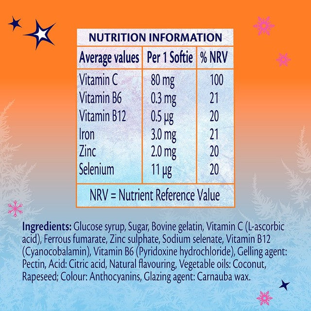 Haliborange Blackcurrant Vitamin Softies for Kids 60 Softies, UK version