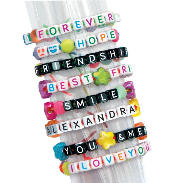 Clementoni Crazy Chic message bracelet craft kit, imported from the UK