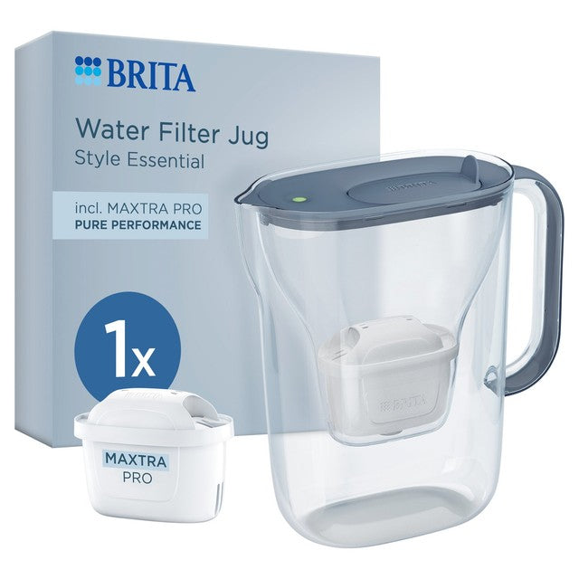 Brita Style Essential water filter jug stone blue (British brand)