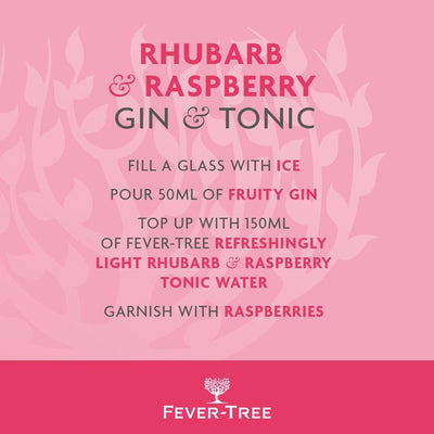 Fever-Tree Light Rhabarber & Himbeere Tonic Water Dosen 8 x 150ml