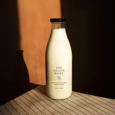 M&S The Estate Dairy Unhomogenised Whole Organic Milk 1L- Buy online at McGrocer
