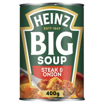 M&S Heinz Big Soup Steak & Onion Canned Soup 400g- Buy online at McGrocer