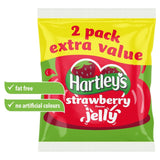 Hartley's strawberry flavoured jelly 2 x 135g pots, UK version