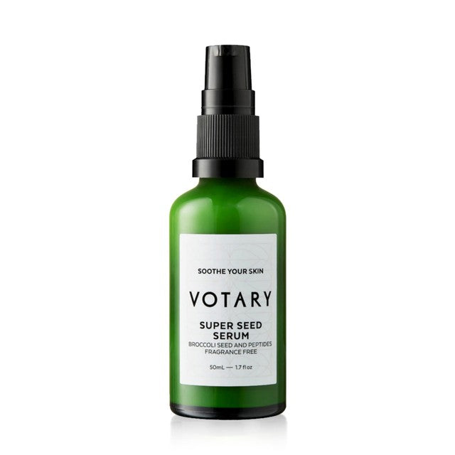 Votary Super Seed Serum broccoli seed and peptides fragrance free face serum 50ml (British brand)