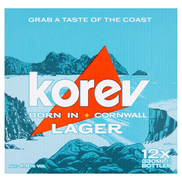 St Austell Korev Lager 12 x 330ml, UK version