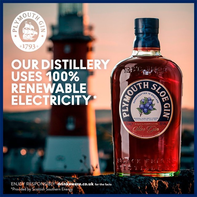 Plymouth Sloe Gin 70cl, imported from the UK