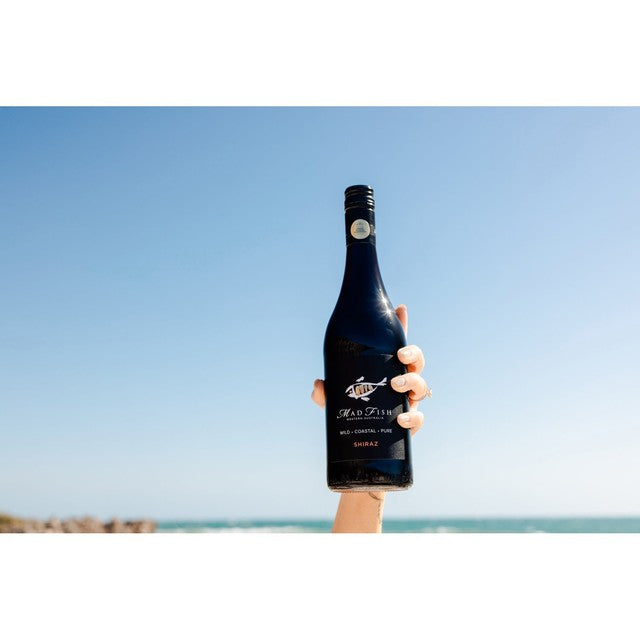 Mad Fish Shiraz red wine from Western Australia 75cl (British brand)