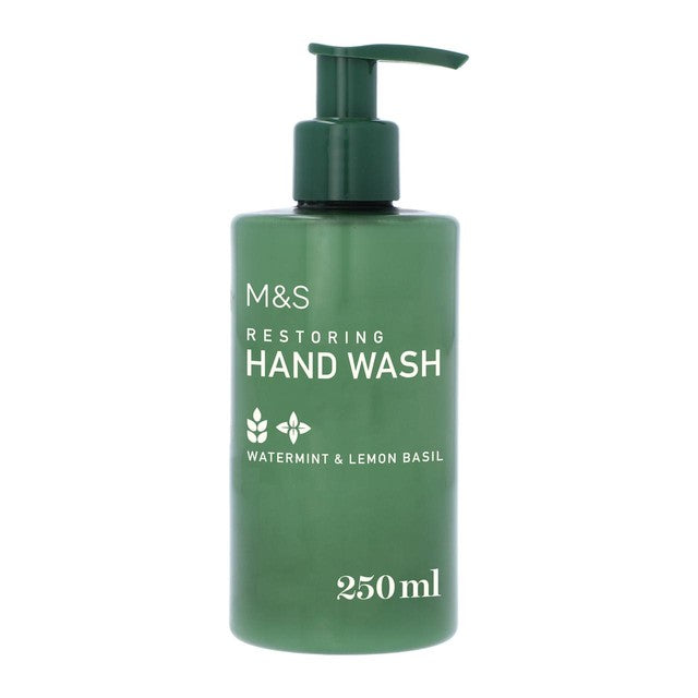 M&S Hand Wash Watermint Lemon Basil 250ml, imported from the UK