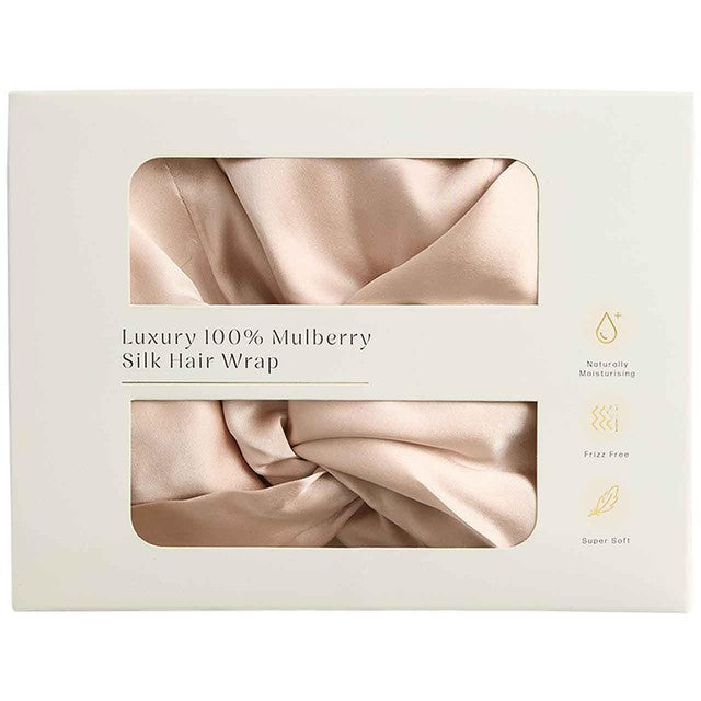 M&S pure mulberry silk hair wrap pink - British product