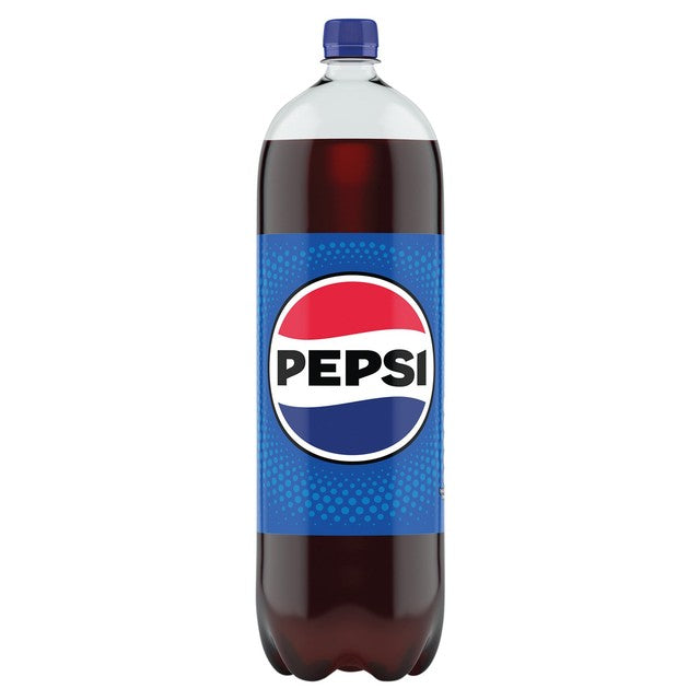 Pepsi Regular cola soft drink 2L, imported from the UK