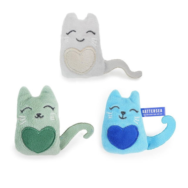 Rosewood Battersea Catnip Cats Set of 3 - British product