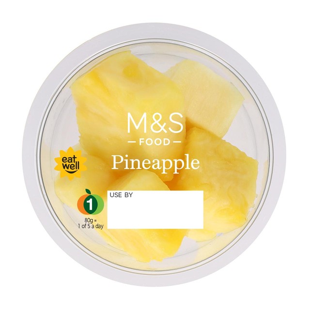 M&S pineapple chunks 150g, imported from the UK