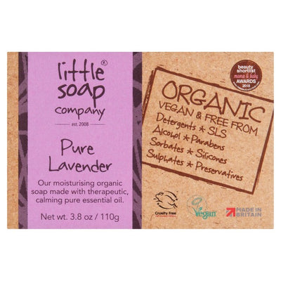 M&S Little Soap Company Organic Lavender Bar Soap 110g- Buy online at McGrocer