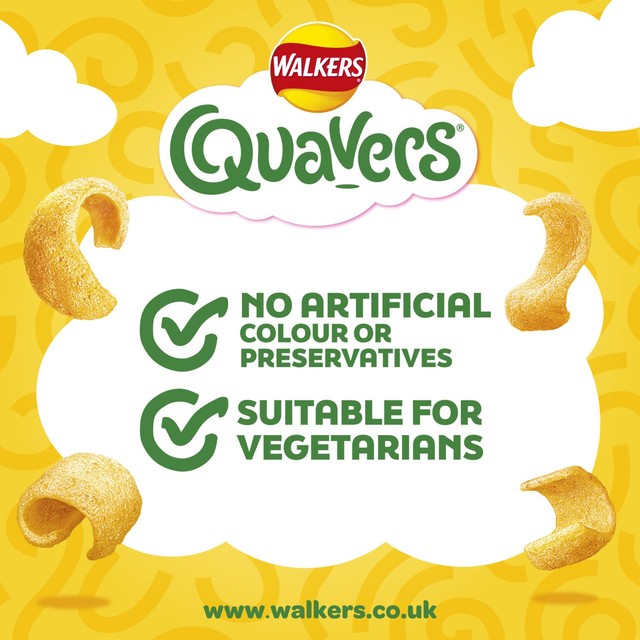 Walkers Quavers Cheese Snack 6 x 16g (British brand)