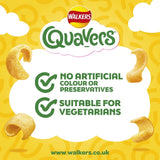 Walkers Quavers Cheese Snack 6 x 16g (British brand)