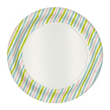 Duni Stripes party plates 22cm diameter (British brand)