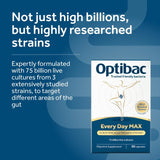 Optibac Every Day MAX probiotic supplement 30 capsules, imported from the UK