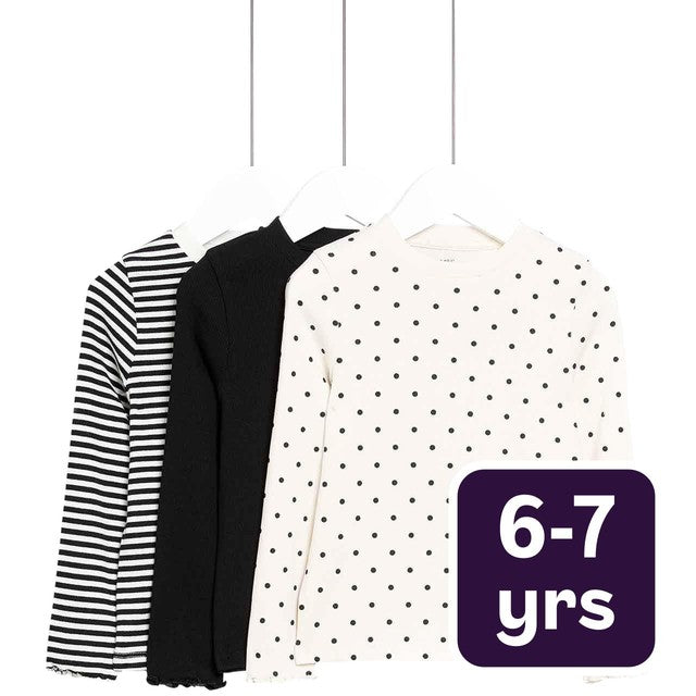 M&S polka dot tops 6-7 years, imported from the UK