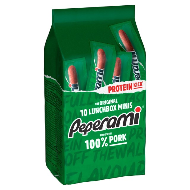Peperami Original Mini Salami 100g, imported from the UK