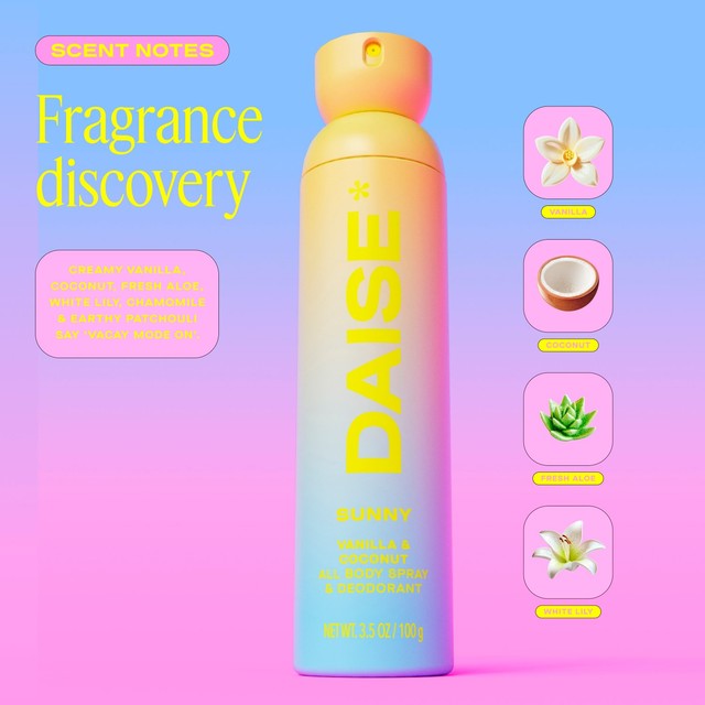 DAISE Sunny body spray vanilla and coconut (British brand)