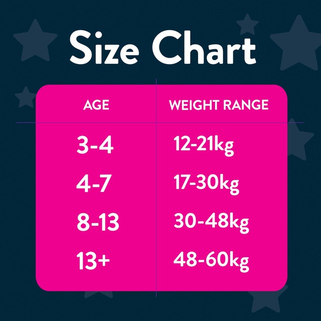 DryNites Girls Pyjama Pants 8-15 Yrs (27-57kg), UK version